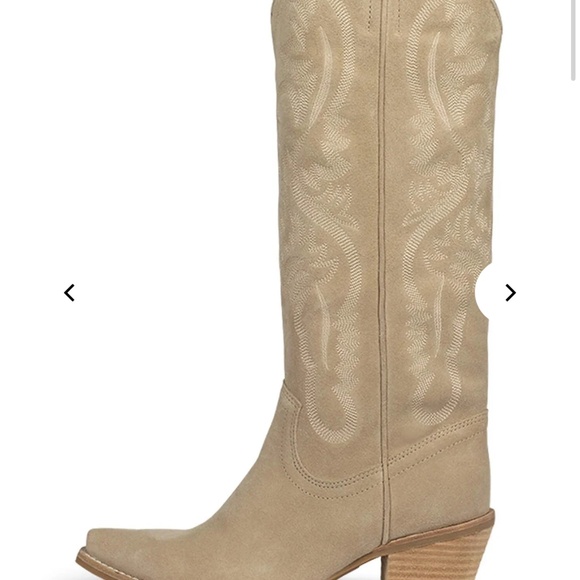 Jeffery Campbell suede cowboy boots - Picture 2 of 4